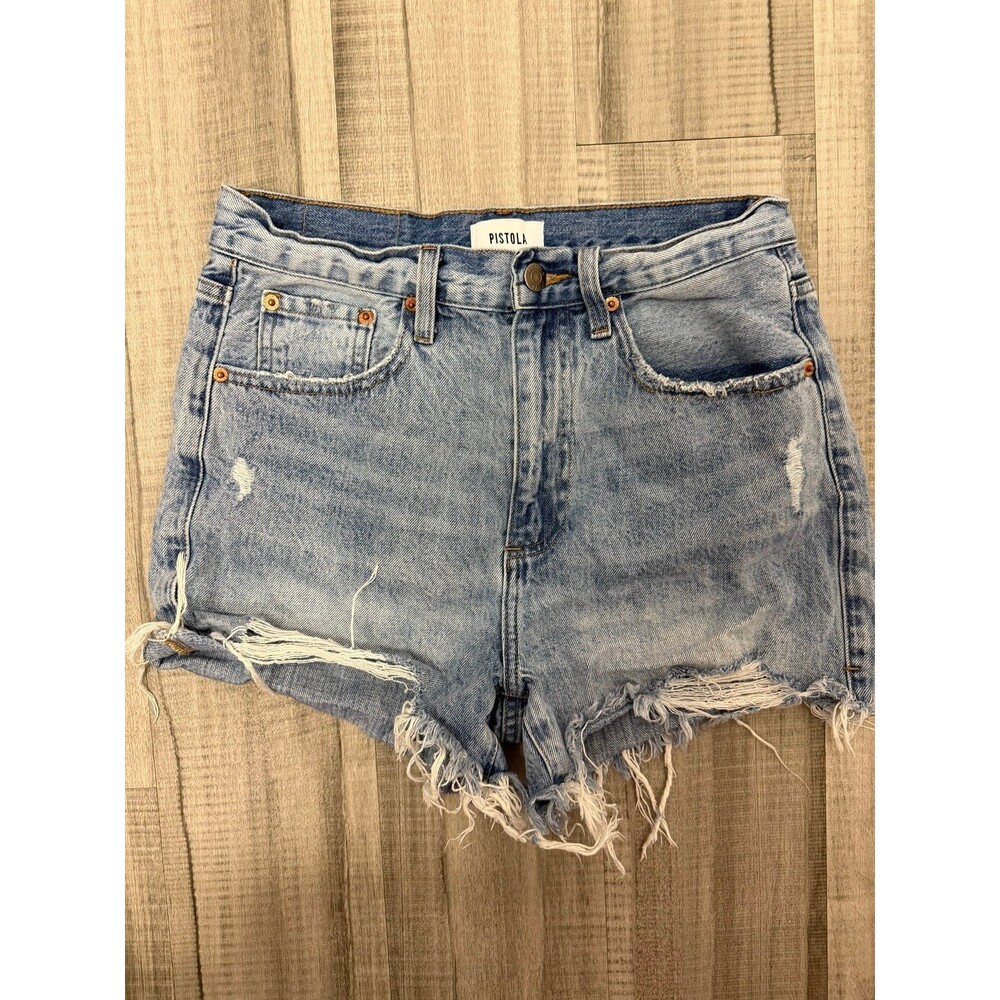Pistola high waist denim shorts